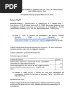 Cronograma de Trabajo Proyecto Futuro II Cali 2024 1