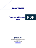 Wavewin Cursor & Function Keys - Document