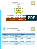 Nómina Del Personal Docente 2024 - 240314 - 180400