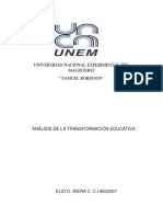 Transformación Educativa Estudiante Elio Riera Universidad Nacional Experimental Del Magisterio