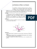 Tarea 1 Estatica 1.4 Equilibrio de Una Partícula en El Plano y en El Espacio