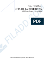 Pal Pelbart Peter 2009 Filosofia de La Desercion Nihilismo Locura y Comunidad Buenos Aires Tinta Limon