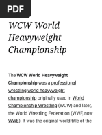 WCW World Heavyweight Championship - Wikipedia