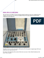 BK 700 707 Dyna-Jet Tube Tester Repair and Calibration