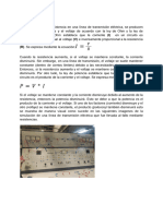 Efecto Resistido en Una Línea de Transmisión Eléctrica, Realizado en El Simulador Del Instituto