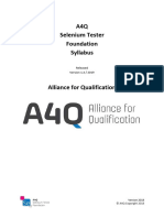 A4Q Selenium-Tester-Foundation Syllabus EN v1.3