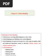 Critical Thinking Chap 4