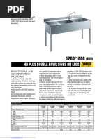 HD Plus Double Bowl Sinks On Legs: Range Composition