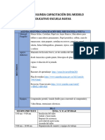 Agenda Segunda Capacitación Del Modelo Educativo Escuela Nueva