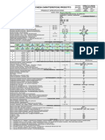 Scheda Caratteristiche Prodotto: Product Specifications