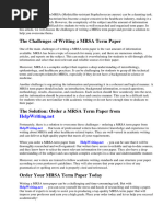 Mrsa Term Paper