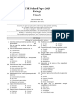 Bio - Solved Paper 2023