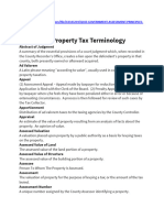 Glossary of Property Tax Terminology