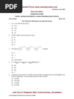 Maths LR Stats Q MTP 2 Foundation May22