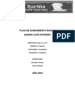 Plan de Saneamiento Basico para Un Restaurante