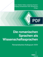 Leseprobe Aus: "Die Romanischen Sprachen Als Wissenschaftssprachen" Von Wolfgang Dahmen, Günter Holtus, Johannes Kramer, Michael Metzeltin, Wolfgang Schweickard, Otto Winkelmann (HRSG.)