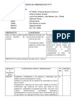 Sesion #5 Com. Escribimos Un Cuento