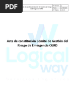 GRE - XX - Acta de Constitución Comite Del CGRD