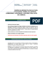 Condiciones Higiénicas-Bromatológicas para Rubros Restautantes, Parrillas, Buffets, Comedores, Cafeterias, Cafe-Bar, Pub, Patio de Comidas