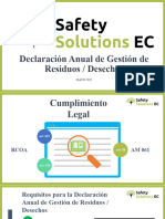 Informe Anual de Gestión de Desechos