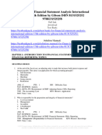 Test Bank For Financial Statement Analysis International Edition 13Th Edition by Gibson Isbn 8131525252 9788131525258 Full Chapter PDF