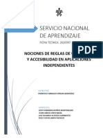 Nociones de Reglas de Usabilidad y Accecibilidad