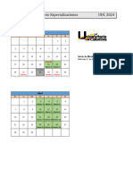 Calendarios Especializaciones Nuevos