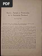 Raíces, Apogeo y Frustración de La Buguesía