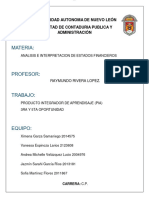 PIA - Analisis e Interpretacion de Los Estados Financieros