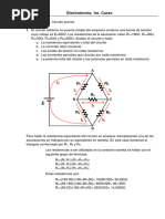 Ejercicios Resueltos, Circuito Puente, Corrientes y Tensiones