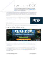 A Complete Guide On PCB Quick Turn What You Must Know