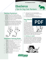 Dog Obedience Training Tips For Dog Club Members