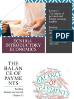 (Lecture 11) - BOP and Exchange Rate (Chap 15) - Elearn