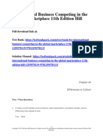 International Business Competing in The Global Marketplace 11Th Edition Hill Test Bank Full Chapter PDF