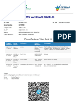 Kartu Vaksinasi Covid-19: Riwayat Pemberian Vaksin Covid-19