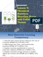 Lesson 9 Chemical Kinetics