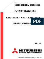 Mitsubishi Engine K3a K3B K3C K3D K3e Service Manual