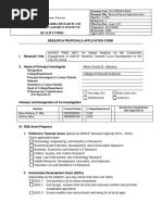 1 - DCAVRKMI F RPAF - Research Proposal Applicatin Form - August 2022