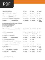 Road To Grammar Quiz 5