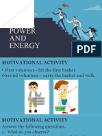 Work, Power, and Energy