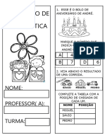 Avaliação Matematica