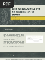 Cara Pengukuran Cut and Fill Dengan Alat Total Station