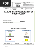 Manual de Procedimientos en Odontología