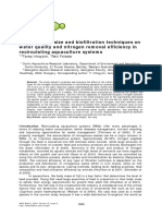 Effects of Fish Size and Biofiltration Techniques On Water Quality and Nitrogen Removal Efficiency in Recirculating Aquaculture Systems