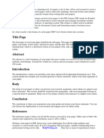 What Is The Format of Term Paper PDF