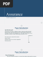 ACA - Assurance - Lecture