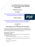 Solution Manual For Dho Health Science Updated 8Th Edition by Simmers Nartker Kobelak Isbn 130550951X 978130550951 Full Chapter PDF