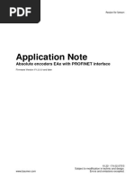 Application Note Absolute Encoders EAx With PROFINET Interface