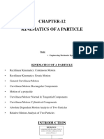 Chapter 12 Kinematics of A Particle