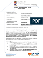 Acta de Entrega - Vivienda 2023